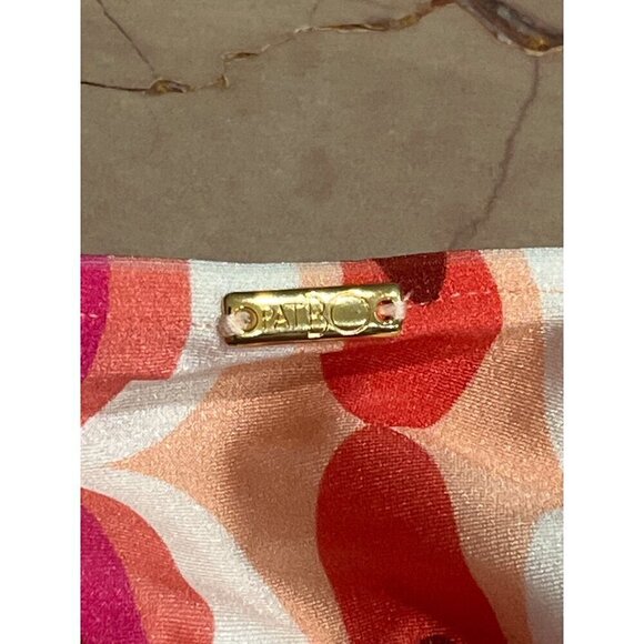 PatBO Twist String Bikini Bottom in Flamant Large New Womens Swim - Picture 9 of 16